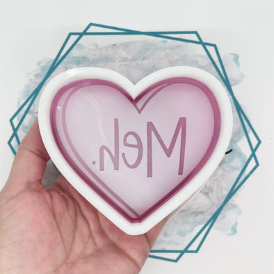 Meh Heart Freshie Mold