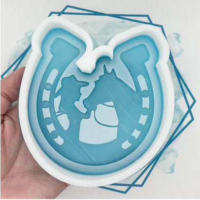 Cowgirl Horseshoe Freshie Mold