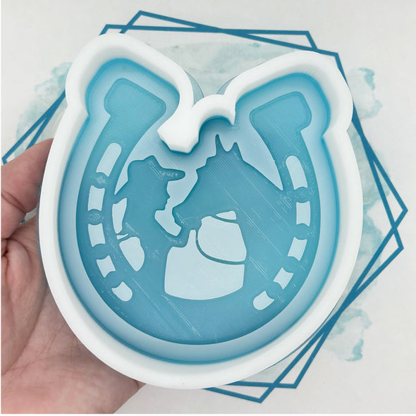 Cowgirl Horseshoe Freshie Mold