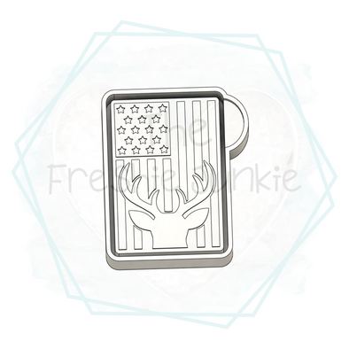 *NEW RELEASE* Deer Flag Freshie Mold