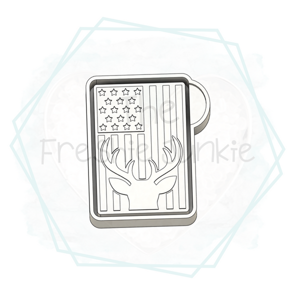 *NEW RELEASE* Deer Flag Freshie Mold