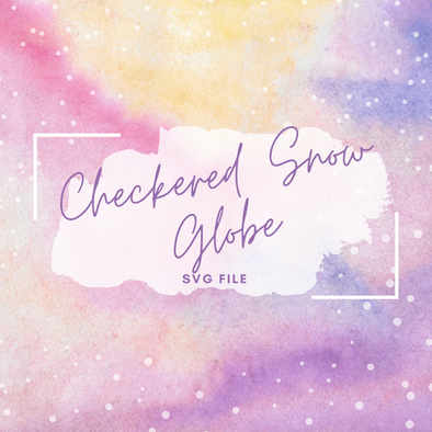 Checkered Snow Globe SVG File