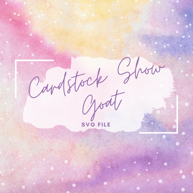 Cardstock Show Goat SVG File