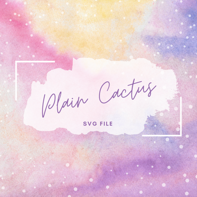 Plain Cactus SVG File