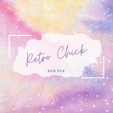 Retro Chick SVG File
