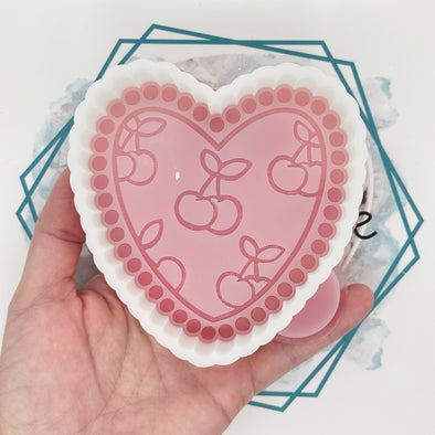 *NEW RELEASE* Turquoise Cherry Heart Freshie Mold