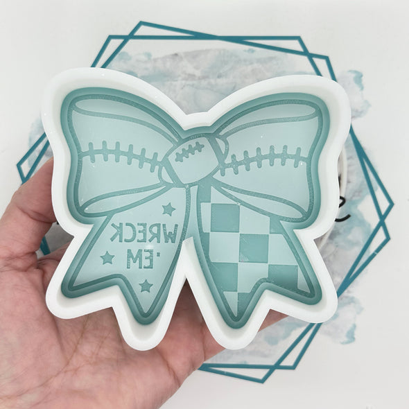 *NEW RELEASE* Football Bow (Team Logos) Freshie Mold