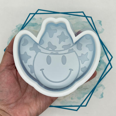 Cowgirl Smiley (with Cow Print) Freshie Mold