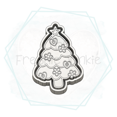 *NEW RELEASE* Floral Christmas Tree Freshie Mold