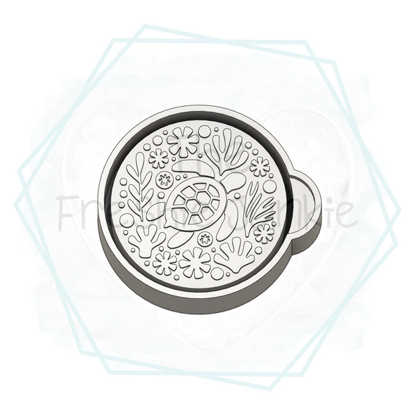 *NEW RELEASE* Floral Sea Turtle Scene Freshie Mold