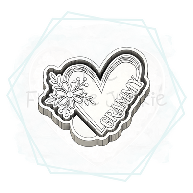 *NEW RELEASE* Grammy Heart Freshie Mold