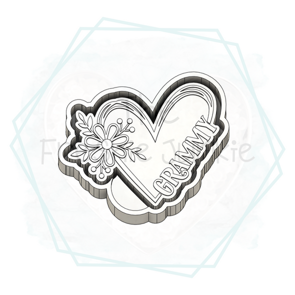 *NEW RELEASE* Grammy Heart Freshie Mold