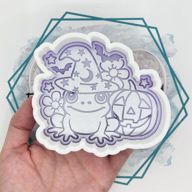 *NEW RELEASE* Witchy Frog with Pumpkin Freshie Mold