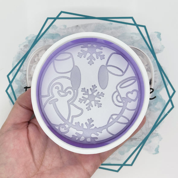 *NEW RELEASE* Penguin Snowflake Mug Smiley Freshie Mold