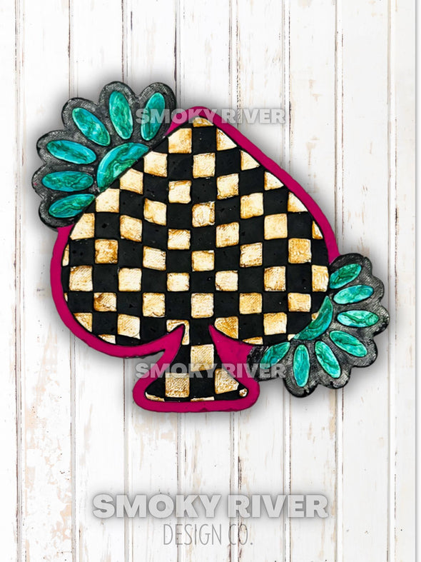 *NEW RELEASE* Checkered Spade with Concho Freshie Mold