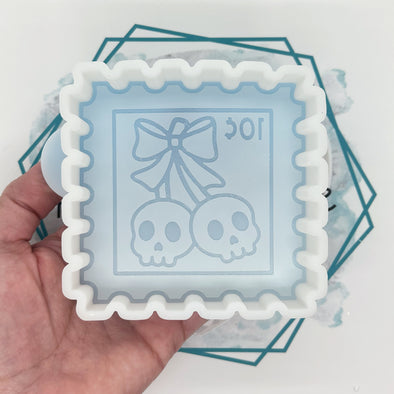 *NEW RELEASE* Cherry Skull Stamp Freshie Mold