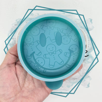 Gingerbread Smiley Face Freshie Mold