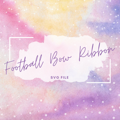 Football Bow SVG File