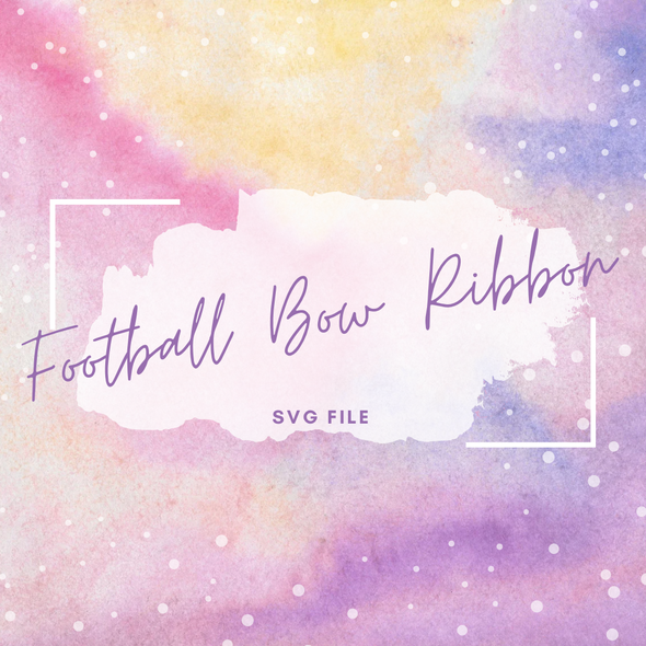 Football Bow SVG File