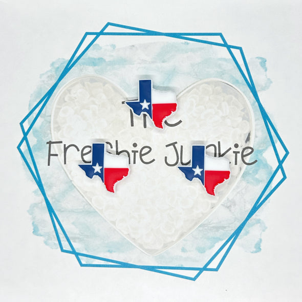 *New Release* Texas Flag Silicone Focal Bead