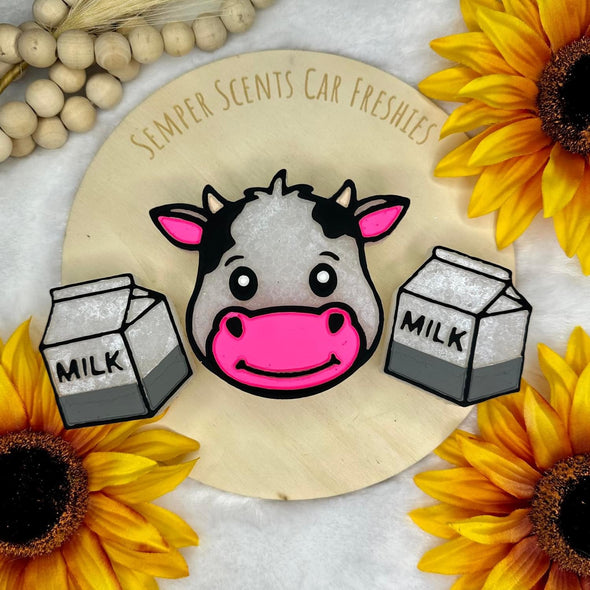 Cow & Milk Carton Freshie Mold (SET)