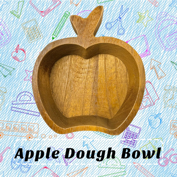 Apple Wooden Dough Bowl