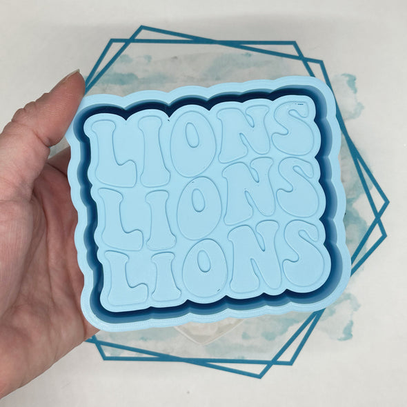 Lions Retro Font Freshie Mold