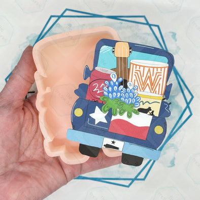 *NEW RELEASE* Truck Freshie Mold with DrPepper Themed Cardstock