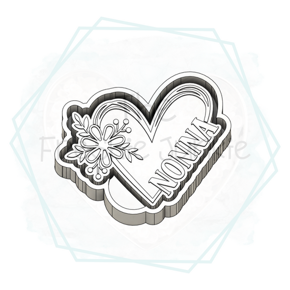 *NEW RELEASE* Nonna Heart Freshie Mold