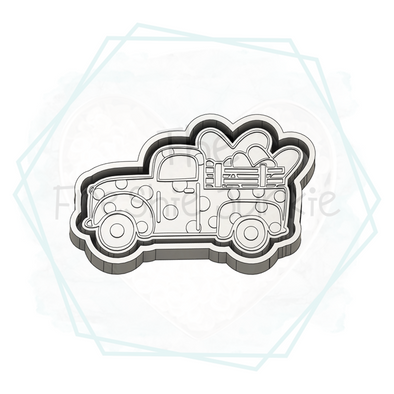 *NEW RELEASE* Polka Dot Truck with Hearts Freshie Mold