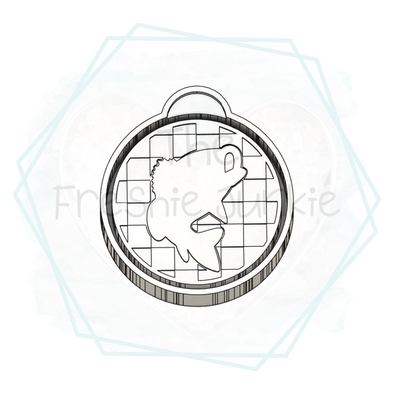 *NEW RELEASE* Fish Checkered Circle Freshie Mold