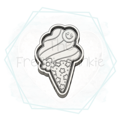 *NEW RELEASE* Groovy Ice Cream Freshie Mold