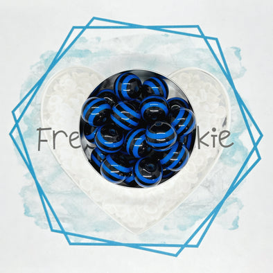 Back the Blue 20MM Bubblegum Beads