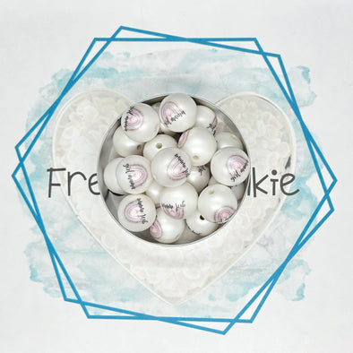 Girl Mom 20MM Bubblegum Beads