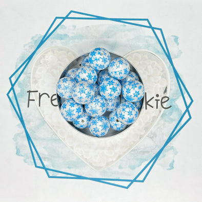 Snowflake 20MM Bubblegum Beads