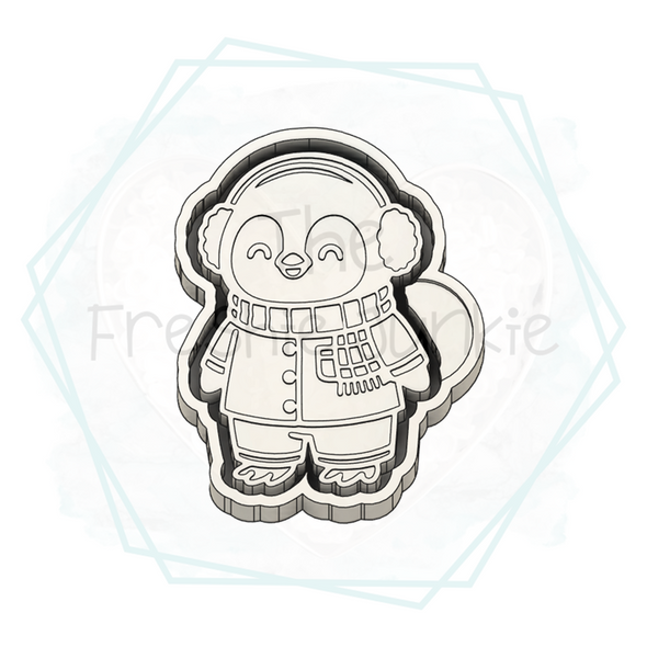 *NEW RELEASE* Penguin with Ear Muffs Freshie Mold