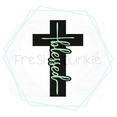 Cross Freshie Molds Blessed And Faith Cross Pendant - Temu