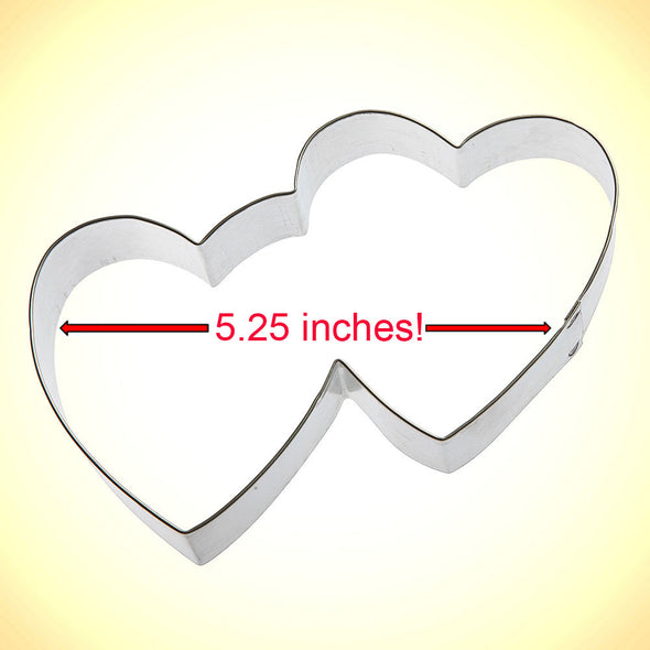 Doubled Heart - Metal Cookie Cutter 5.25”