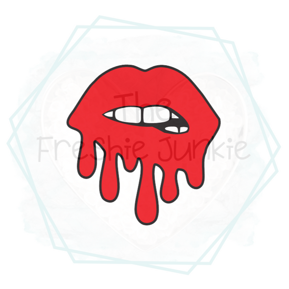 Biting Lip Drip Freshie Mold