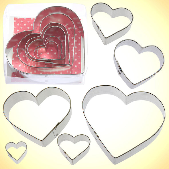 Nested Heart SET - Metal Cookie Cutter