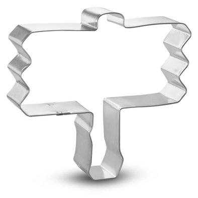 Wooden Sign - Metal Cookie Cutter