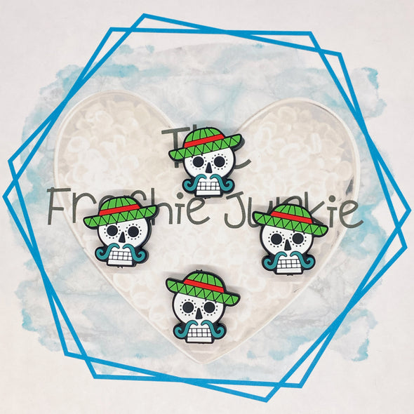 Halloween / Day of the Dead Silicone Focal Bead