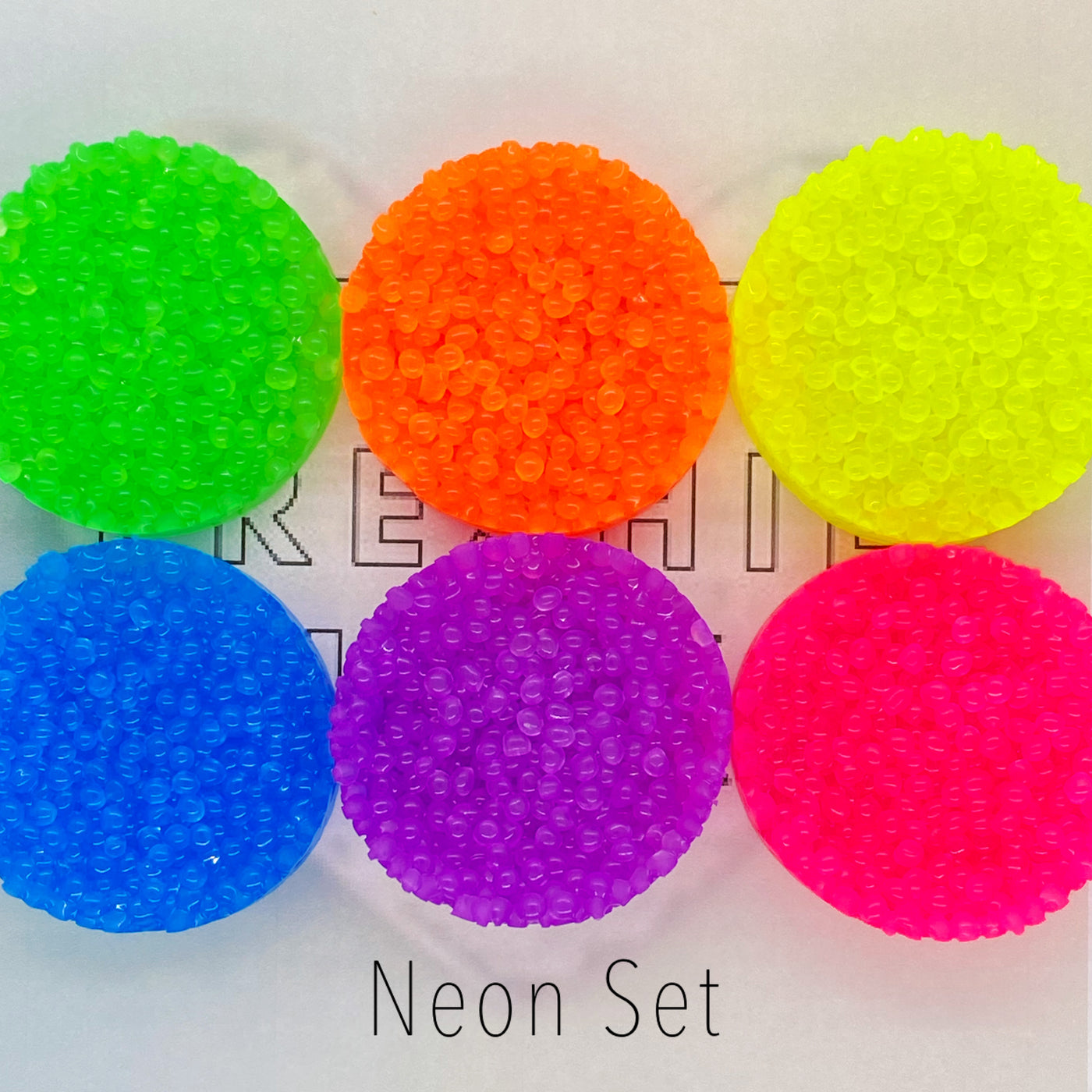 Neon Mica Powder SET / FIVE Mica Powders / 10g jars each